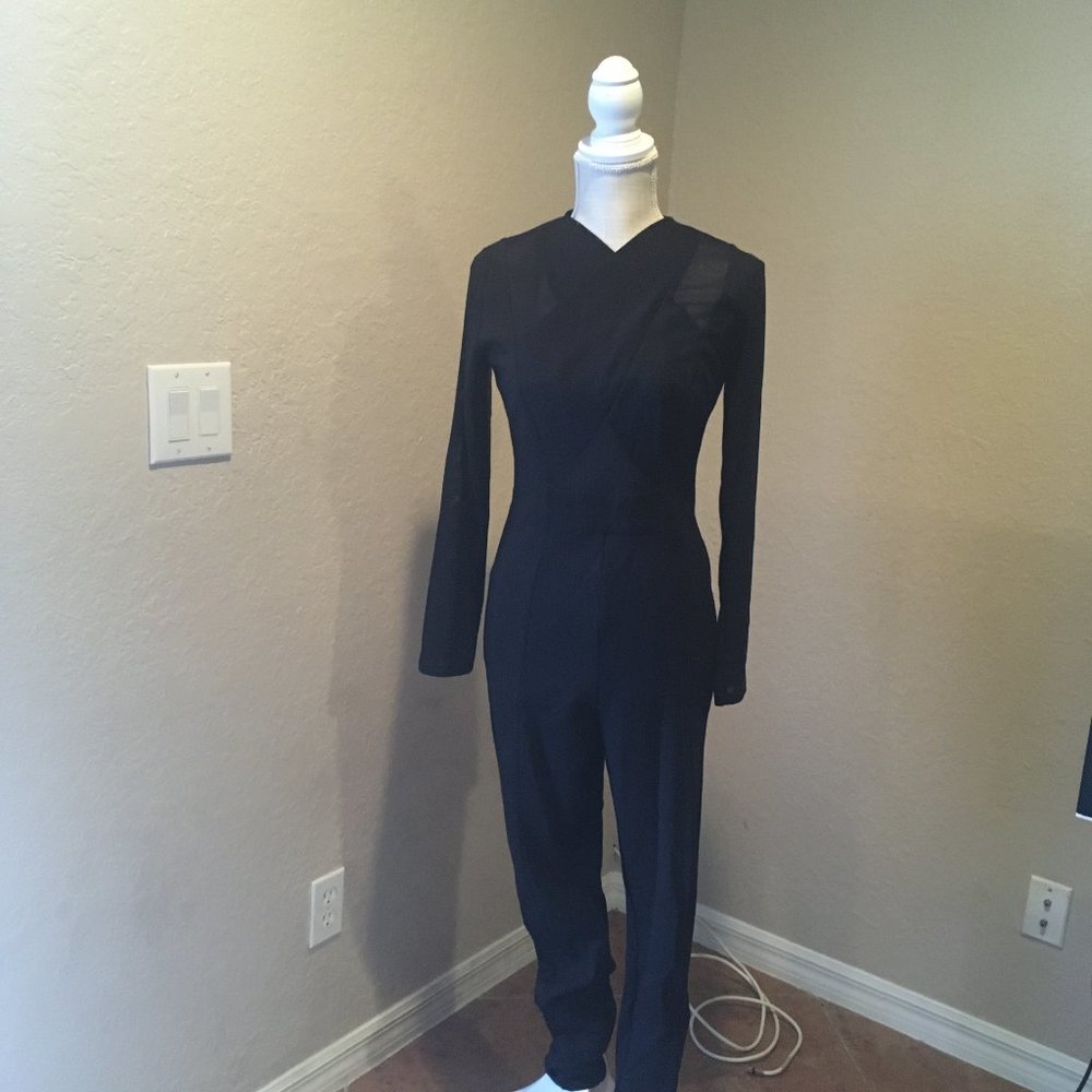 Sexy Black Bebe Jumpsuit